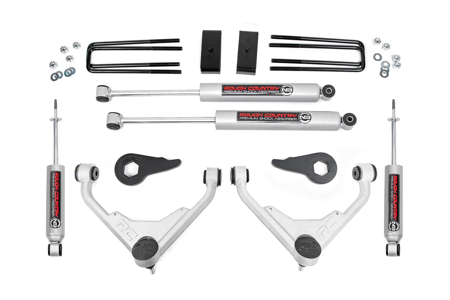 3 Inch Lift Kit | FK/FF Code | Chevrolet Silverado/GMC Sierra 2500HD | 1999-2004 | Rough Country | 859830