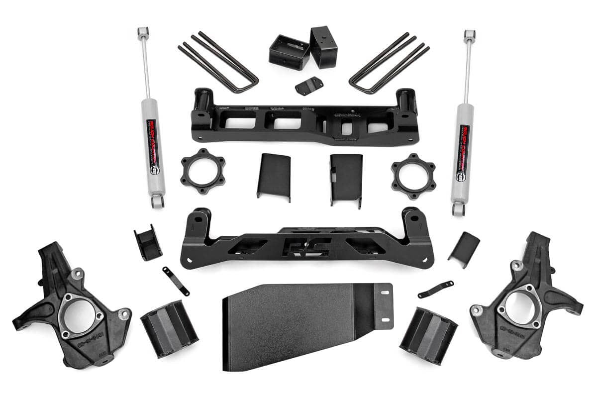 5 Inch Lift Kit | Chevy Silverado & GMC Sierra 1500 4WD | 2007-2013 | Rough Country | 26230