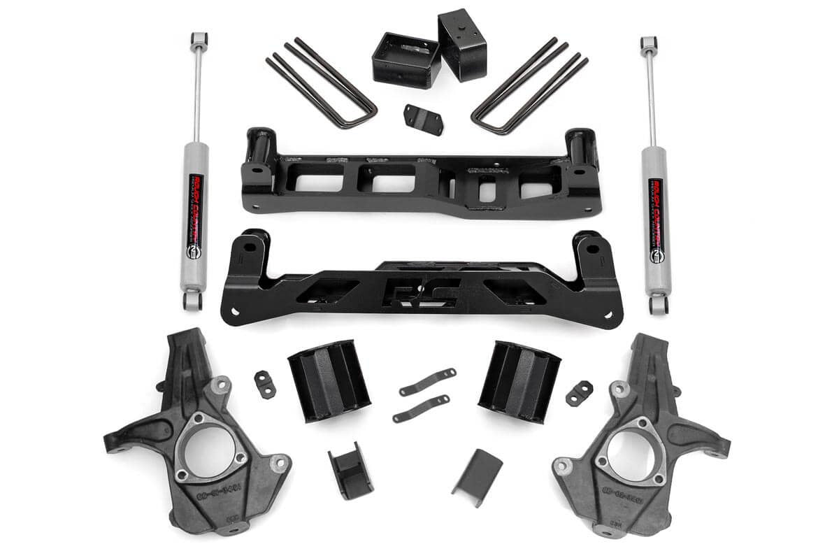 5 Inch Lift Kit | Alum/Stamp Steel | Chevrolet Silverado/GMC Sierra 1500 2WD | 2014-2018 | Rough Country | 24831