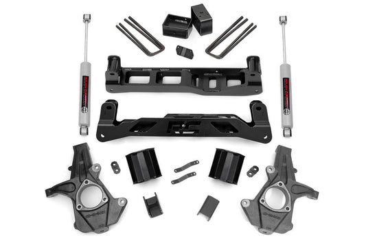 5 Inch Lift Kit | Alum/Stamp Steel | Chevrolet Silverado/GMC Sierra 1500 2WD | 2014-2018 | Rough Country | 24831