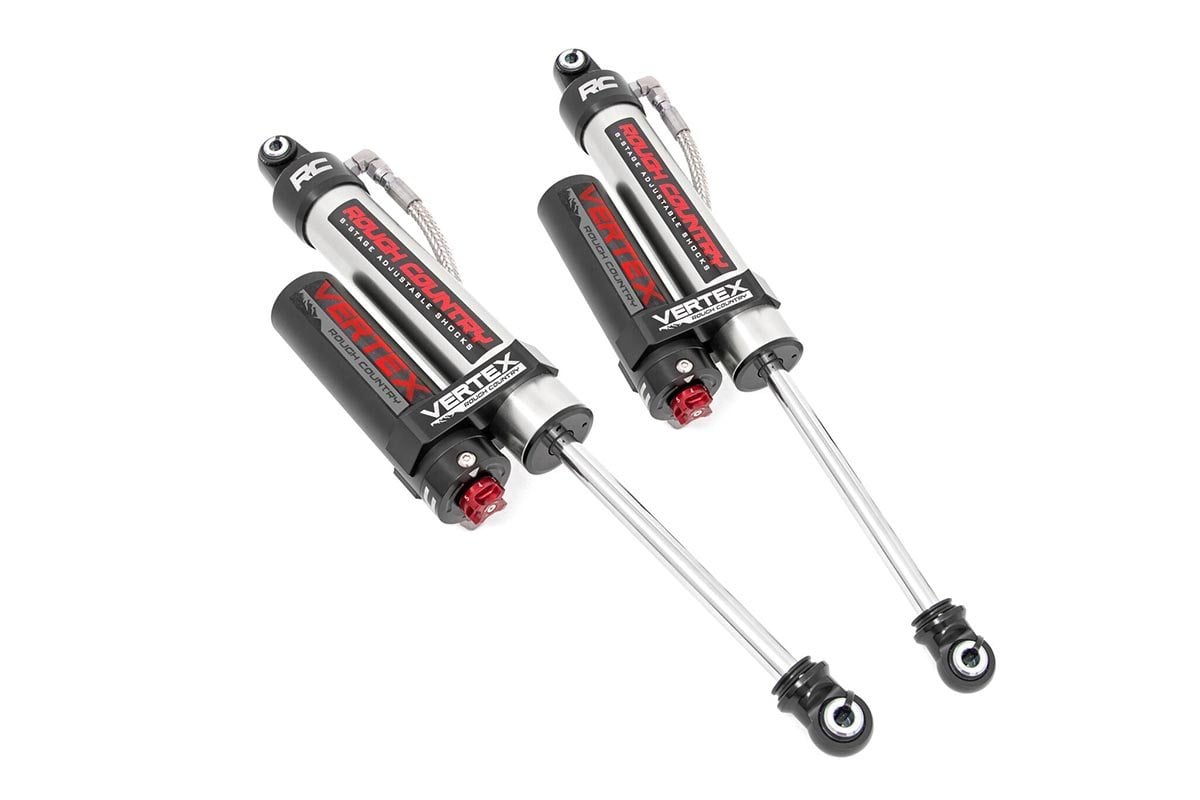 Vertex 2.5 Adj Rear Shocks | 5-7.5" | GMC Sierra/ Chevrolet Silverado 2WD/4WD | 2007-2022 | Rough Country | 699001