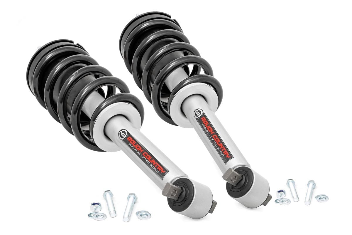 Loaded Strut Pair | 3.5 Inch Lift | Chevrolet Silverado/GMC Sierra 1500 | 2014-2018 | Rough Country | 501130