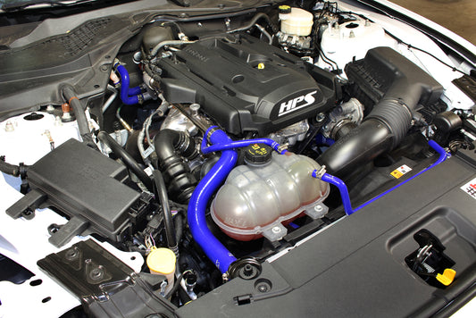 HPS 57-1452-BLUE Ford 2015-2019 Mustang Ecoboost 2.3L Turbo-Radiator + Heater Hose