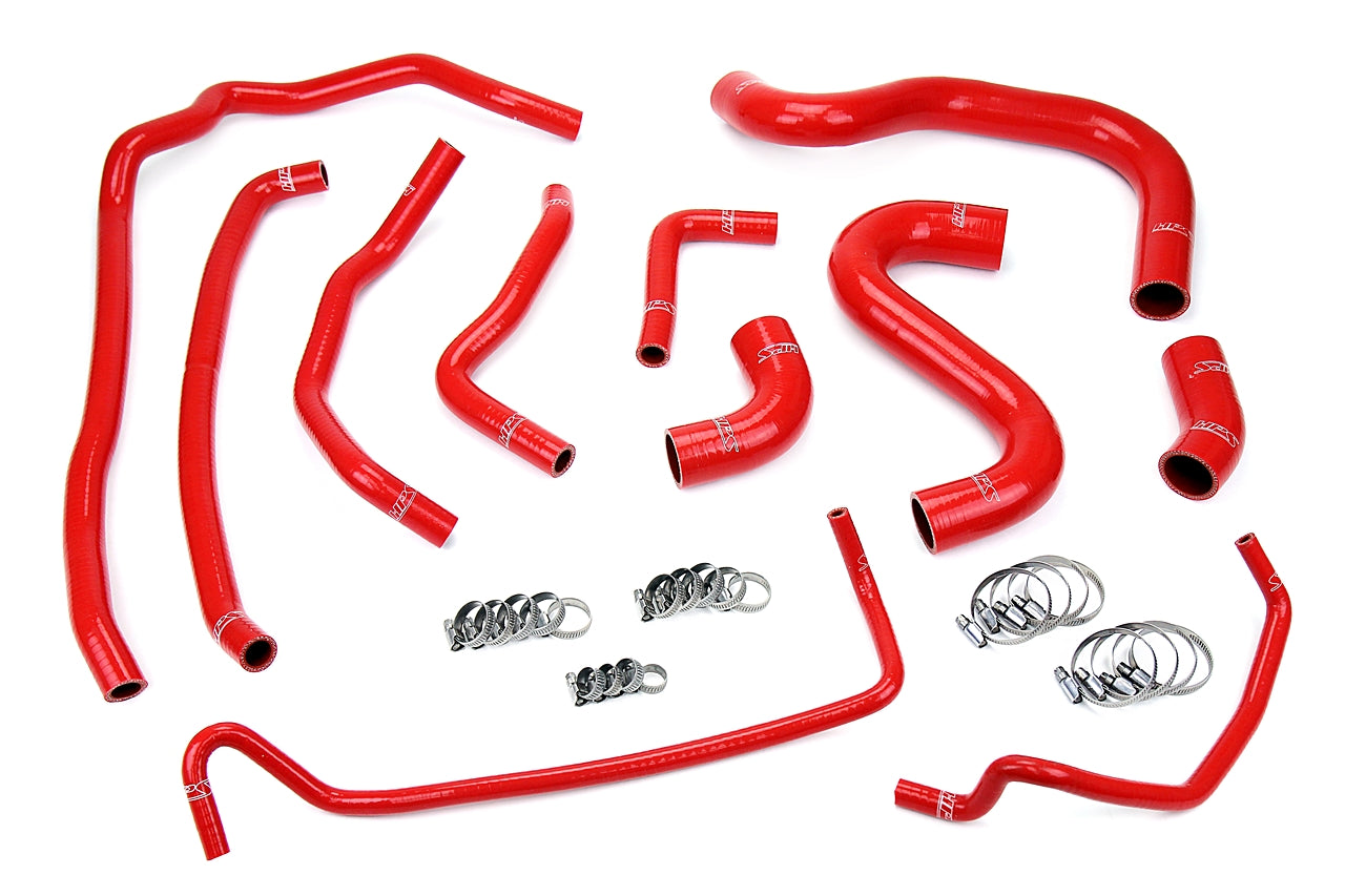 HPS 57-1502-RED Ford 2015-2016 Mustang GT 5.0L V8-Radiator + Heater Hose