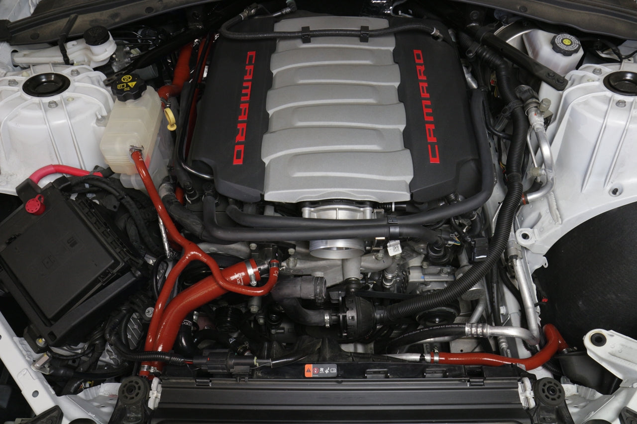HPS 57-1707-RED Chevy 2016-2017 Camaro SS Coupe 6.2L V8-Radiator + Heater Hose