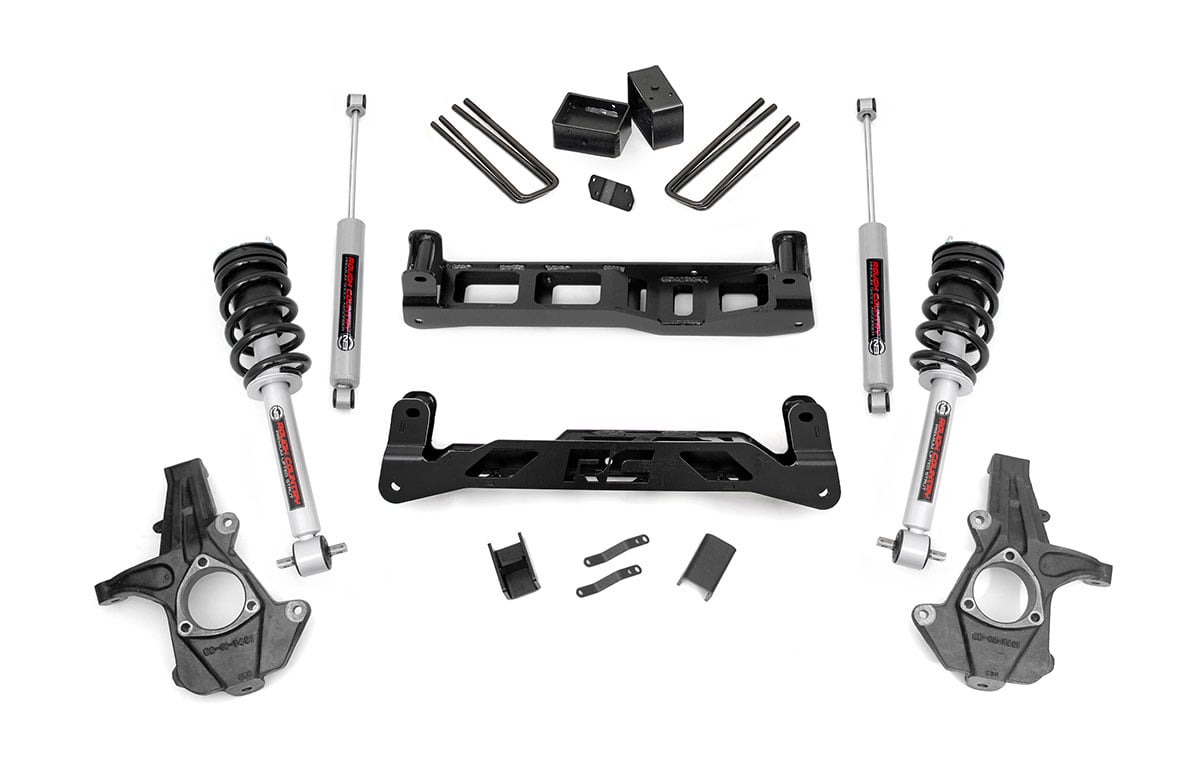 5 Inch Lift Kit | Cast Steel | N3 Struts | Chevrolet Silverado/GMC Sierra 1500 | 2014-2017 | Rough Country | 24733