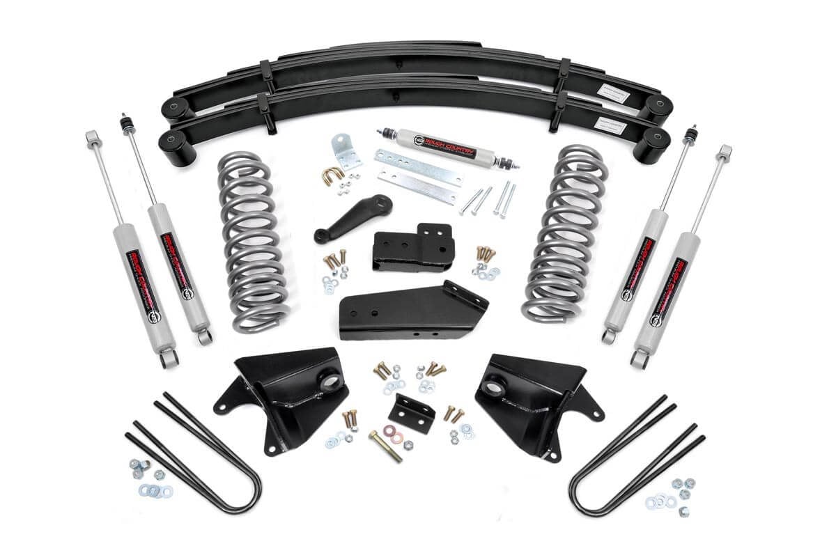 4 Inch Lift Kit | Rear Springs | Ford F-150 4WD | 1980-1996 | Rough Country | 52030