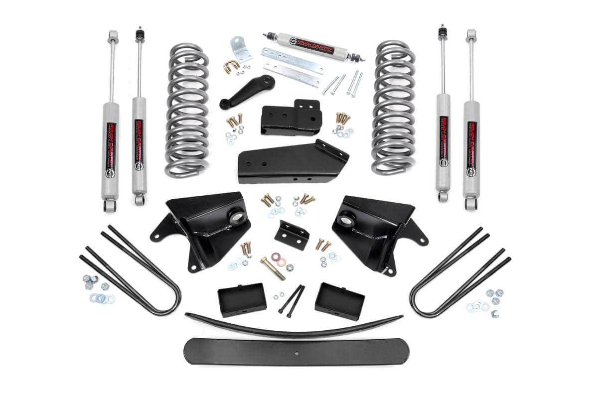 6 Inch Lift Kit | Rear Blocks | Ford Bronco/F-150 4WD | 1980-1996 | Rough Country | 470.2