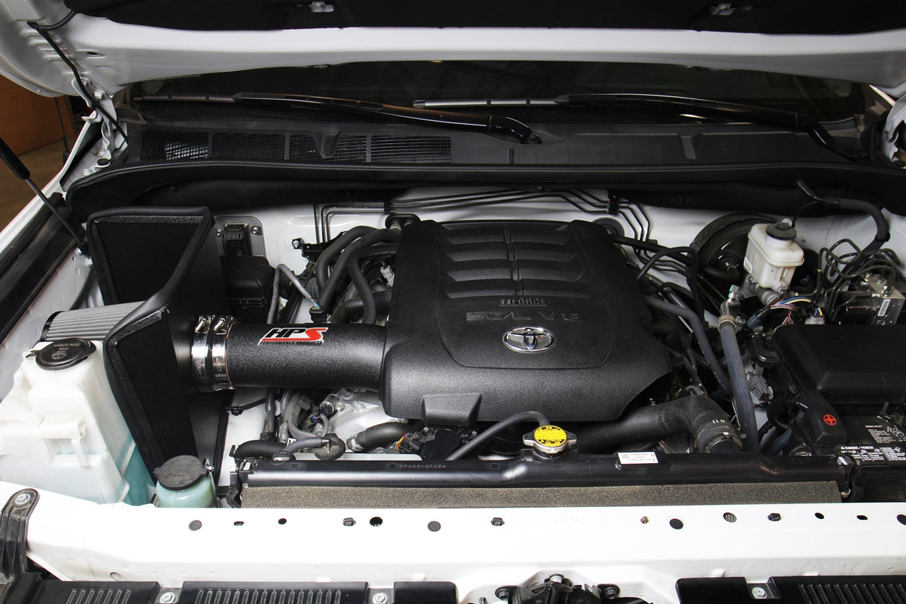 HPS Black Shortram Air Intake + Heat Shield for 2012-2019 Toyota Tundra 5.7L V8