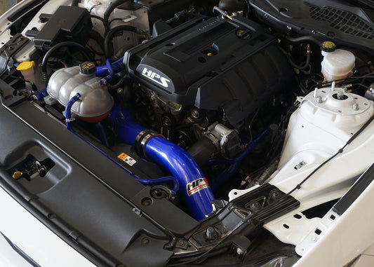 HPS Blue Cold Air Intake for 2015-2020 Ford Mustang Ecoboost 2.3L Turbo