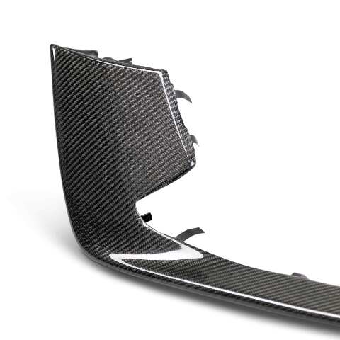 2015-2020 Ford Mustang GT350 Carbon Fiber Front Bumper Inserts - Anderson Composites - AC-FBI15MU350