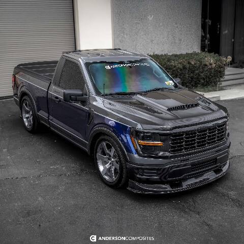 2021-2024 Ford F-150 XL Type-MB Carbon Fiber Front Chin Spoiler - Anderson Composites - AC-FL21FDF150-MB