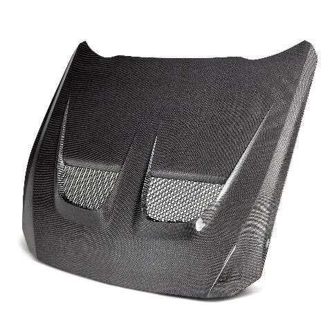 2024 Ford Mustang Type-GTD Double-Sided Carbon Fiber Hood - Anderson Composites - AC-HD24FDMU-GTD-DS