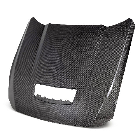 2024 Ford Mustang Type-OE Double Sided Carbon Fiber Hood - Anderson Composites - AC-HD24FDMU-OE-DS