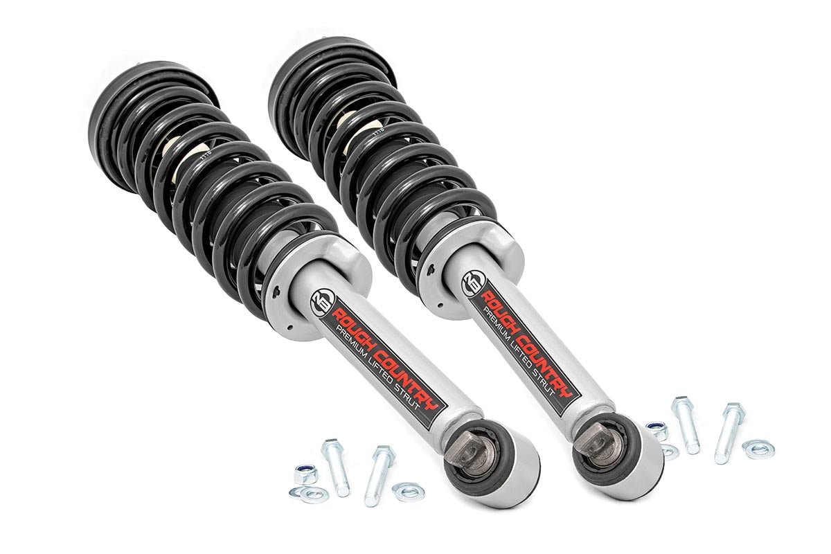 Loaded Strut Pair | 4 Inch | Ford F-150 4WD | 2014-2022 | Rough Country | 501051