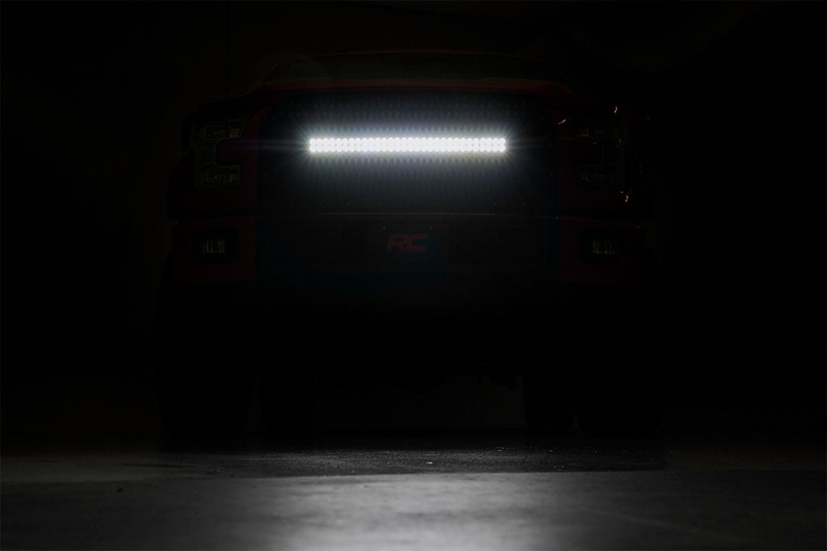 Mesh Grille | 30" Dual Row LED | Black | Ford F-150 2WD/4WD | 2015-2017 | Rough Country | 70193