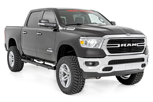 Oval Nerf Step | Crew Cab | Black | Ram 1500 2WD/4WD | 2019-2021 | Rough Country | 21004
