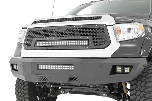 Mesh Grille | 30" Dual Row LED | Black | White DRL | Toyota Tundra | 2014-2017 | Rough Country | 70225