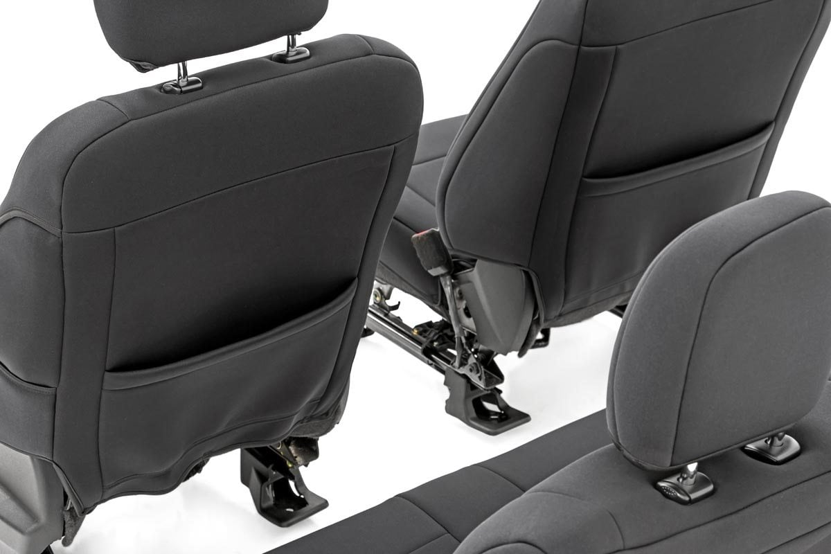 Seat Covers | FR Bucket and RR Bench | Ford F-150 /Super Duty | 2015-2022 | Rough Country | 91018