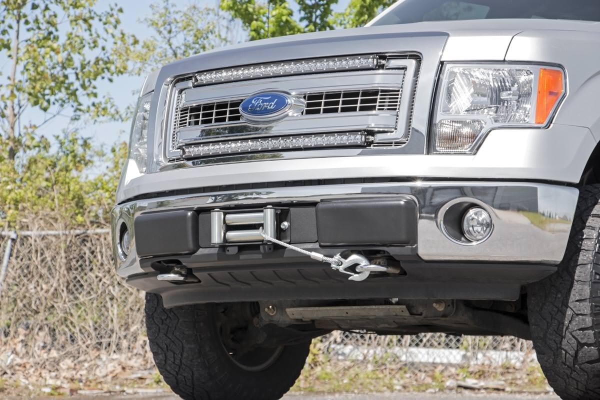 Hidden Winch Mounting Plate | Ford F-150 2WD/4WD | 2009-2014 | Rough Country | 1010