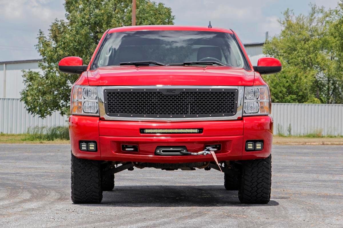 Chevrolet LED Fog Light Kit | Black Series w/ Amber DRL (07-13 Silverado 1500) | 2007-2013 | Rough Country | 70762DRLA