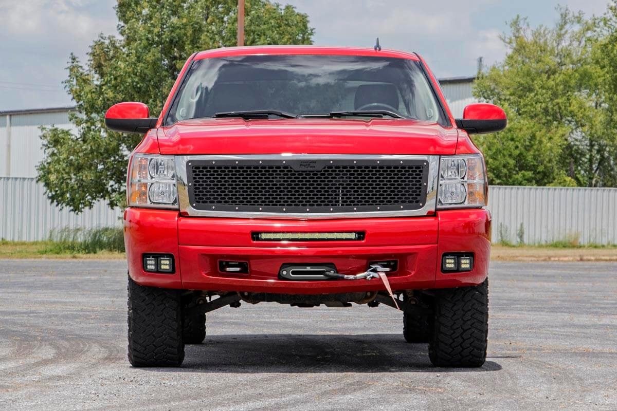 Chevrolet LED Fog Light Kit | Black Series w/ White DRL (07-13 Silverado 1500) | 2007-2013 | Rough Country | 70762DRL
