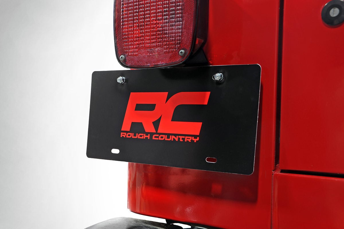 Rough Country License Plate Adapter (Wrangler TJ / LJ) | Rough Country | 10510