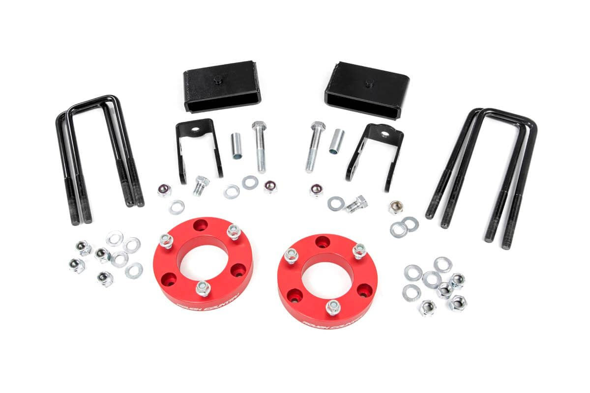 2 Inch Lift Kit | Red Spacers | Nissan Titan XD 2WD/4WD | 2016