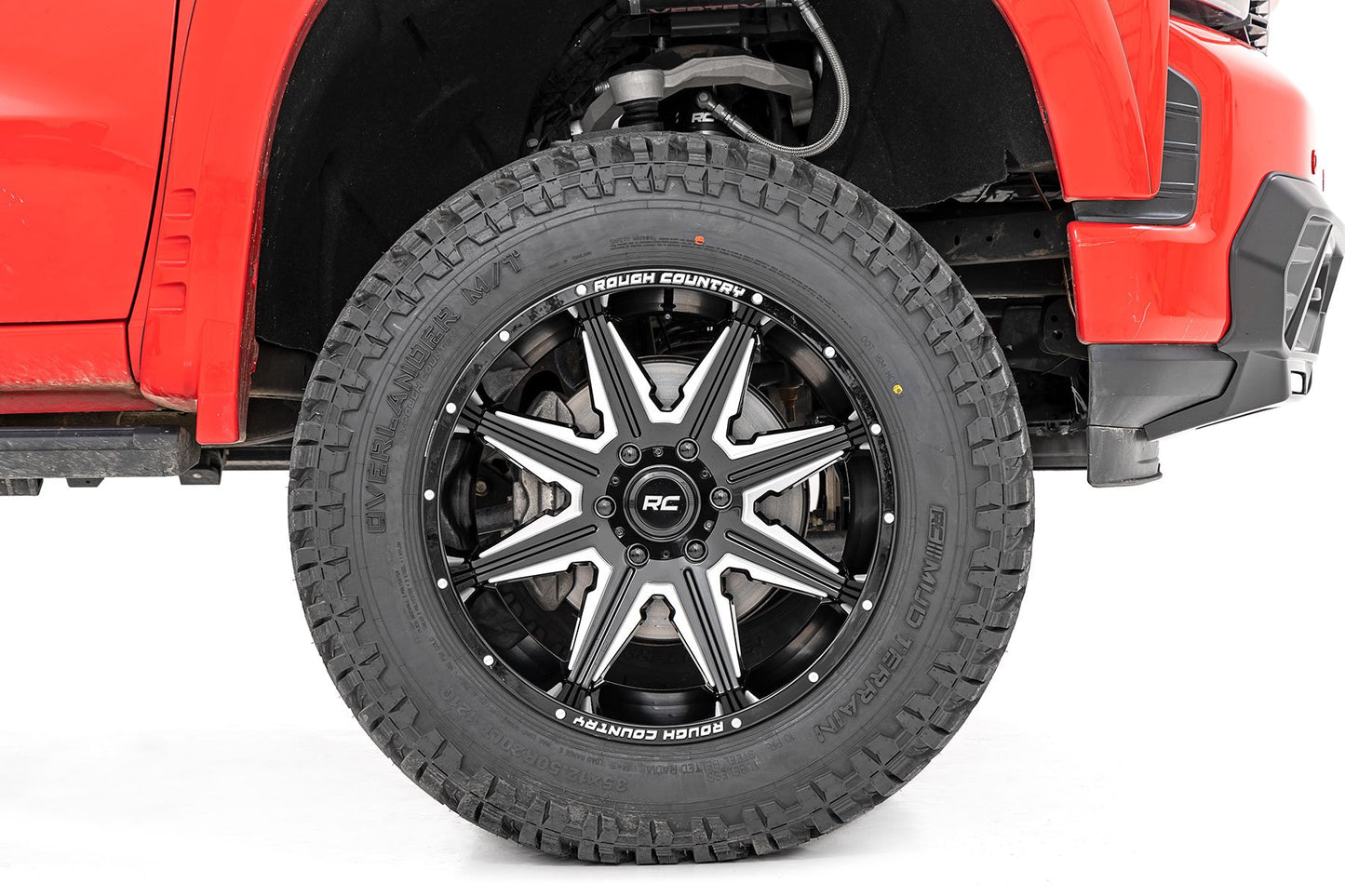 Rough Country 91M Series Wheel | One-Piece | Gloss Black | 20x12 | 8x180 | -44mm | 2011-2019 | 91201206M