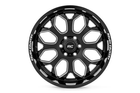 Rough Country 96 Series Wheel | One-Piece | Gloss Black | 20x10 | 6x135 | -19mm | 2009-2022 | 96201017