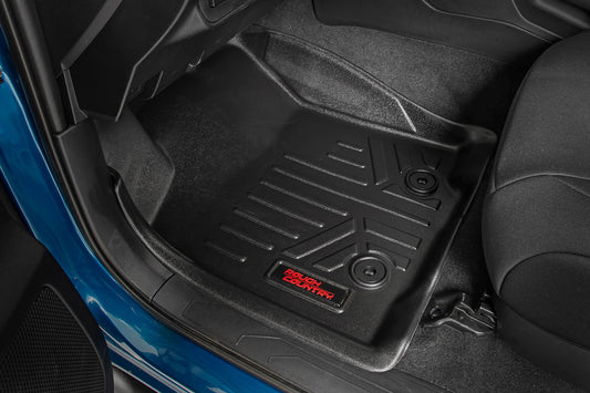 Floor Mats | Front and Rear | Toyota Tacoma 2WD/4WD | 2016-2022 | Rough Country | M-71216