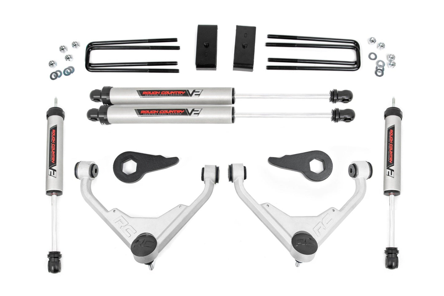 3 Inch Lift Kit | FK/FF Code | V2 | Chevrolet Silverado/GMC Sierra 2500HD | 1999-2004 | Rough Country | 859870