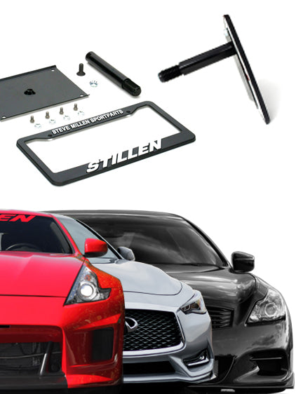 Infiniti G37 STILLEN Front License Plate Relocator