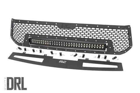 Mesh Grille | 30" Dual Row LED | Black | White DRL | Toyota Tundra | 2014-2017