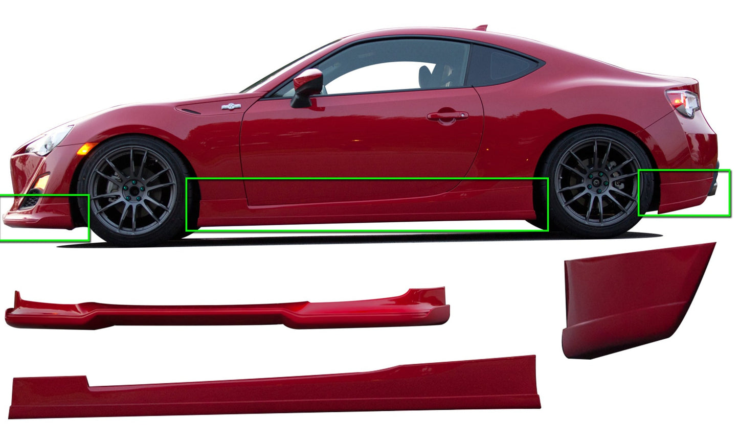 2013-2015 Scion FR-S (5-Piece) Lower Body Kit - KB21022L