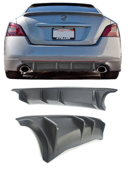 2009-2015 Nissan Maxima Stillen Rear Bumper Lip 2PC - KB12748 2009-2015 Nissan Maxima Stillen Rear Bumper Lip 2PC - KB12748