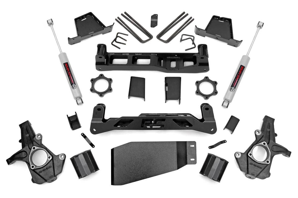 6 Inch Lift Kit | Chevy Silverado & GMC Sierra 1500 4WD | 2007-2013 | Rough Country | 23630