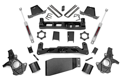 6 Inch Lift Kit | Chevy Silverado & GMC Sierra 1500 4WD | 2007-2013 | Rough Country | 23630