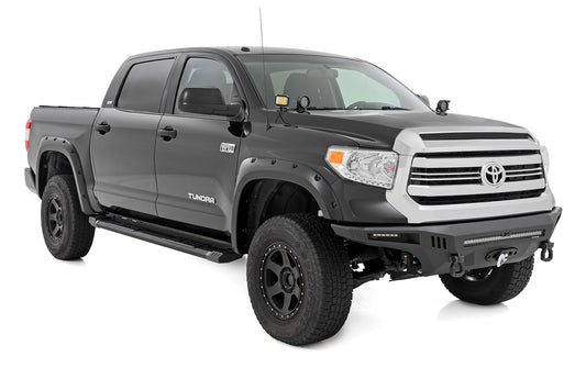 HD2 Running Boards | Crewmax Cab | Toyota Tundra 2WD/4WD | 2007-2021 | Rough Country | SRB071791A