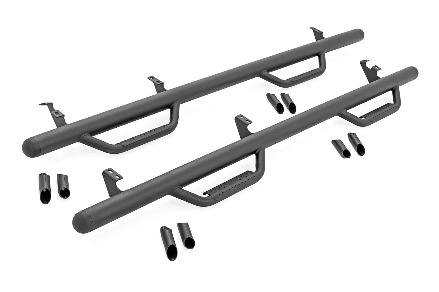 Nerf Steps | Full Length | Crew | 5.5 Ft Bed | Toyota Tundra | 2007-2021 | Rough Country | RCT0786CCB