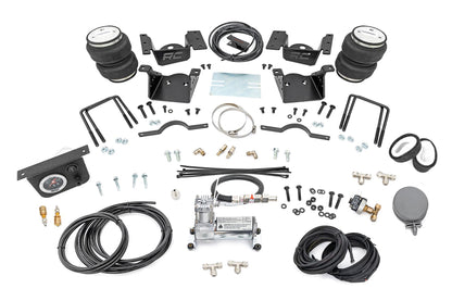 Air Spring Kit w/compressor | 0-7.5" Lift | Chevrolet Silverado/GMC Sierra 2500HD/3500HD | 2011-2019 | Rough Country | 10007C
