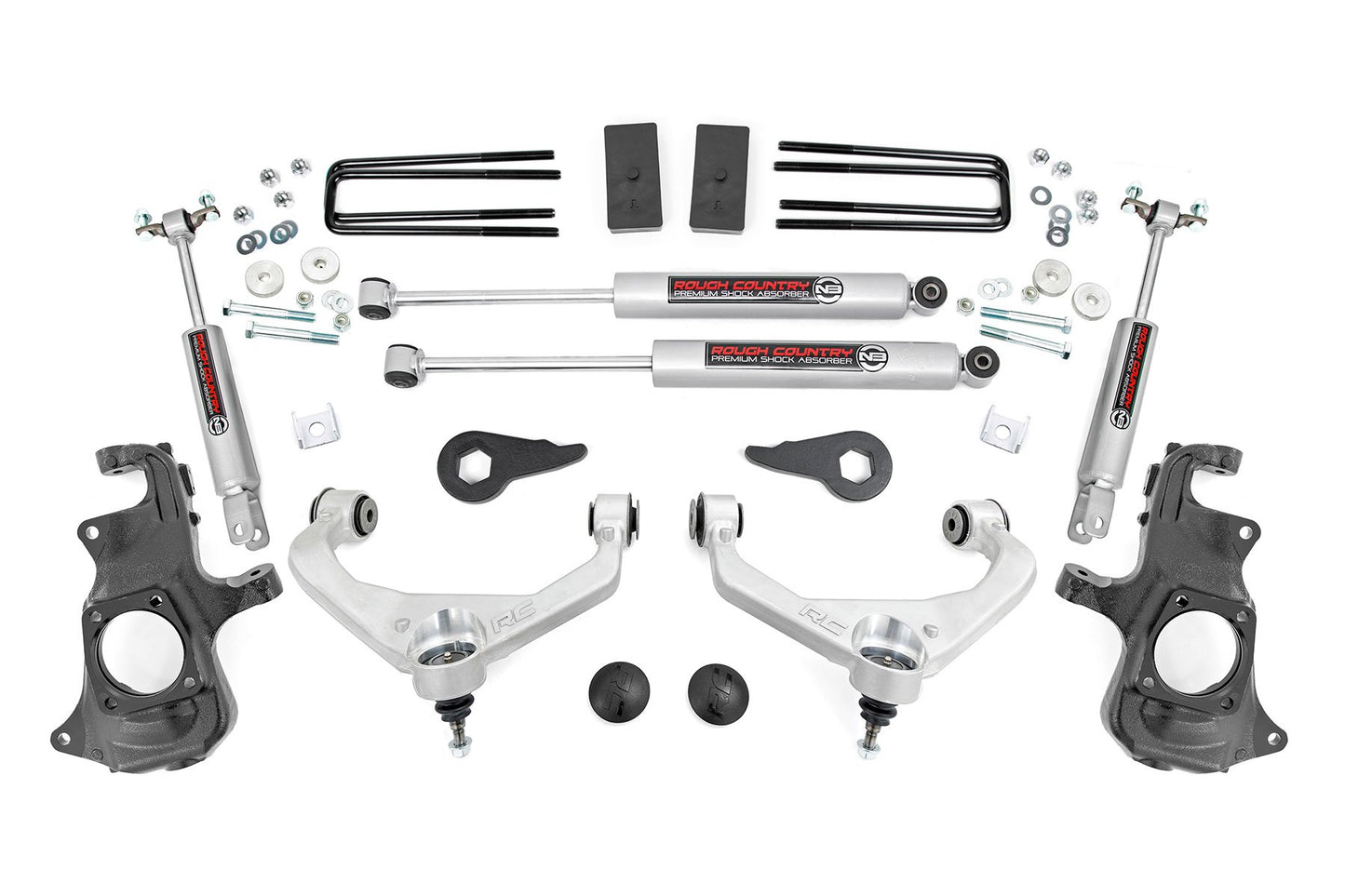 3.5 Inch Lift Kit | Knuckle | Chevrolet Silverado/GMC Sierra 2500HD/3500HD | 2011-2019 | Rough Country | 95730