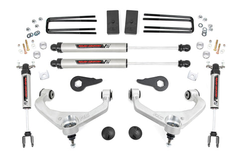 3.5 Inch Lift Kit | V2 | Chevrolet Silverado/GMC Sierra 2500HD/3500HD | 2011-2019 | Rough Country | 95970