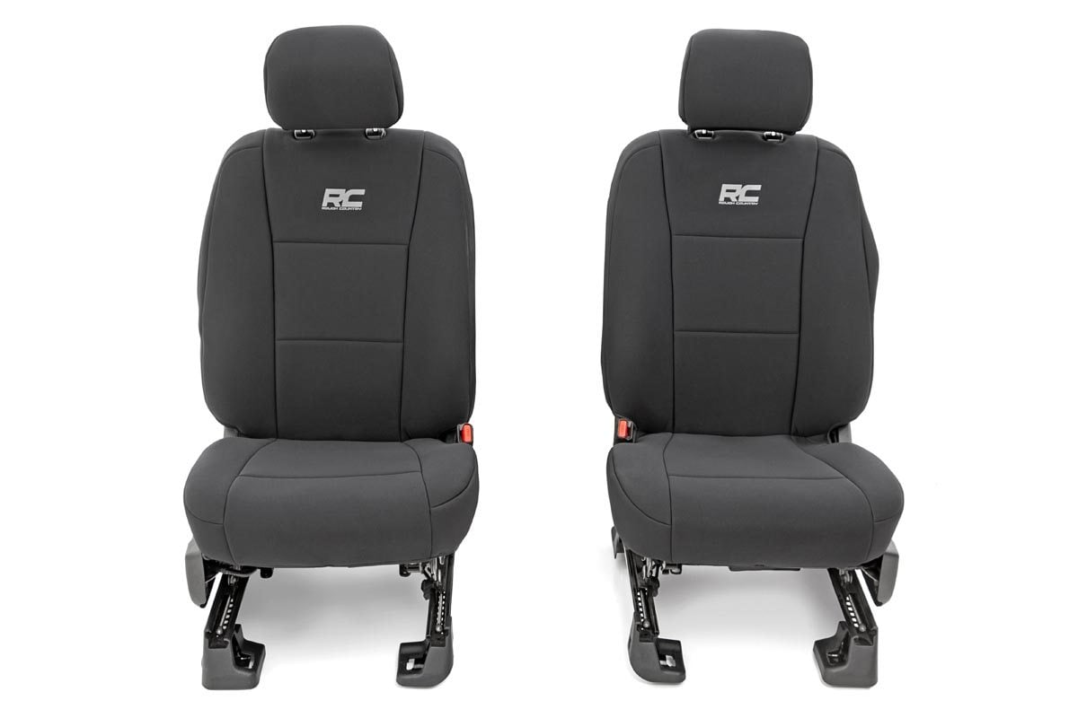 Seat Covers | FR Bucket and RR Bench | Ford F-150 /Super Duty | 2015-2022 | Rough Country | 91018