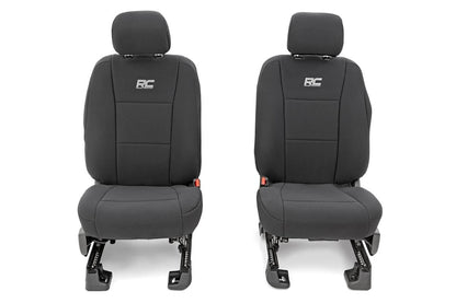 Seat Covers | FR Bucket and RR Bench | Ford F-150 /Super Duty | 2015-2022 | Rough Country | 91018