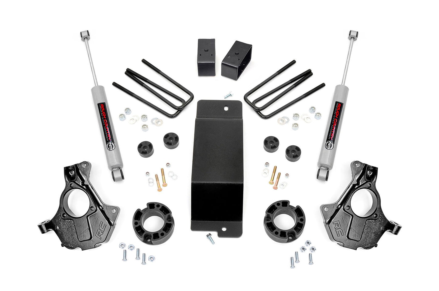 3.5 Inch Lift Kit | Cast Steel LCA | Chevrolet Silverado/GMC Sierra 1500 | 2014-2018 | Rough Country | 12430