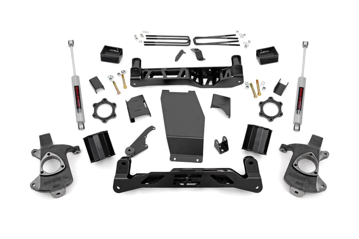 5 Inch Lift Kit | Cast Steel | Chevrolet Silverado/GMC Sierra 1500 | 2014-2018 | Rough Country | 22330