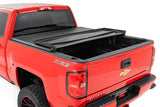 Bed Cover | Tri Fold | Soft | 5'9" Bed | Chevrolet Silverado/GMC Sierra 1500 | 2014-2018 | Rough Country | 41214550A