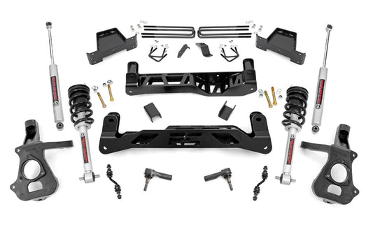 7 Inch Lift Kit | Cast Steel | N3 Struts | Chevrolet Silverado/GMC Sierra 1500 2WD | 2014-2018 | Rough Country | 23733