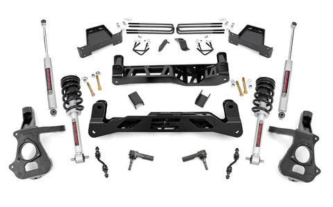 7" Lift Kit | Alu/Stamp Steel | N3 Strut | Chevrolet Silverado/GMC Sierra 1500 | 2014-2018 | Rough Country | 18734